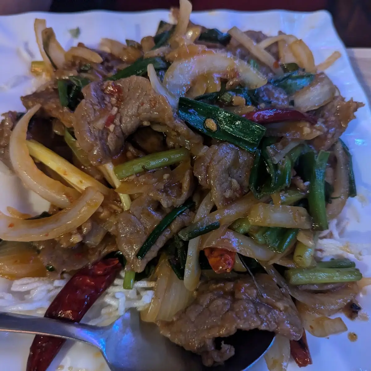 mongolian beef 蒙古牛